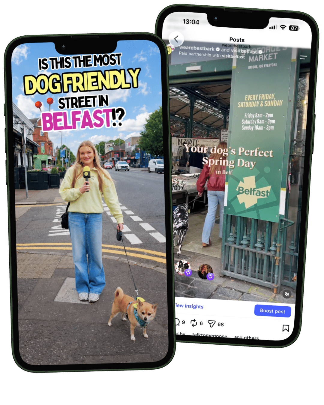 Best Bark and Visit Belfast collaborative social content