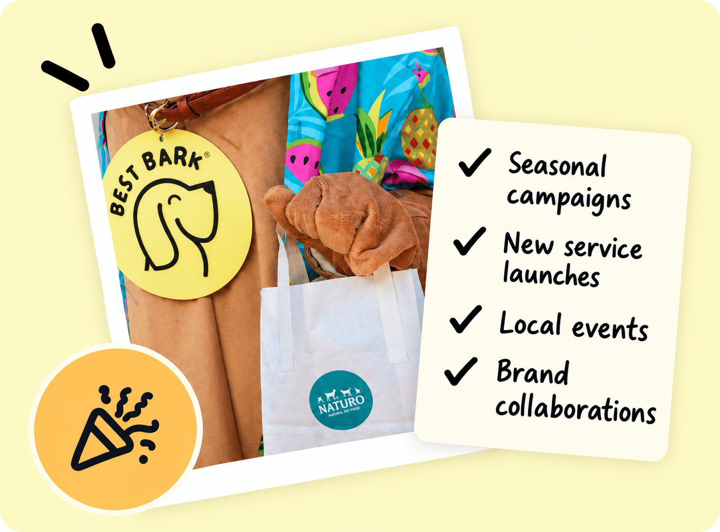 Best Bark campaigns and collaborations example with Naturo